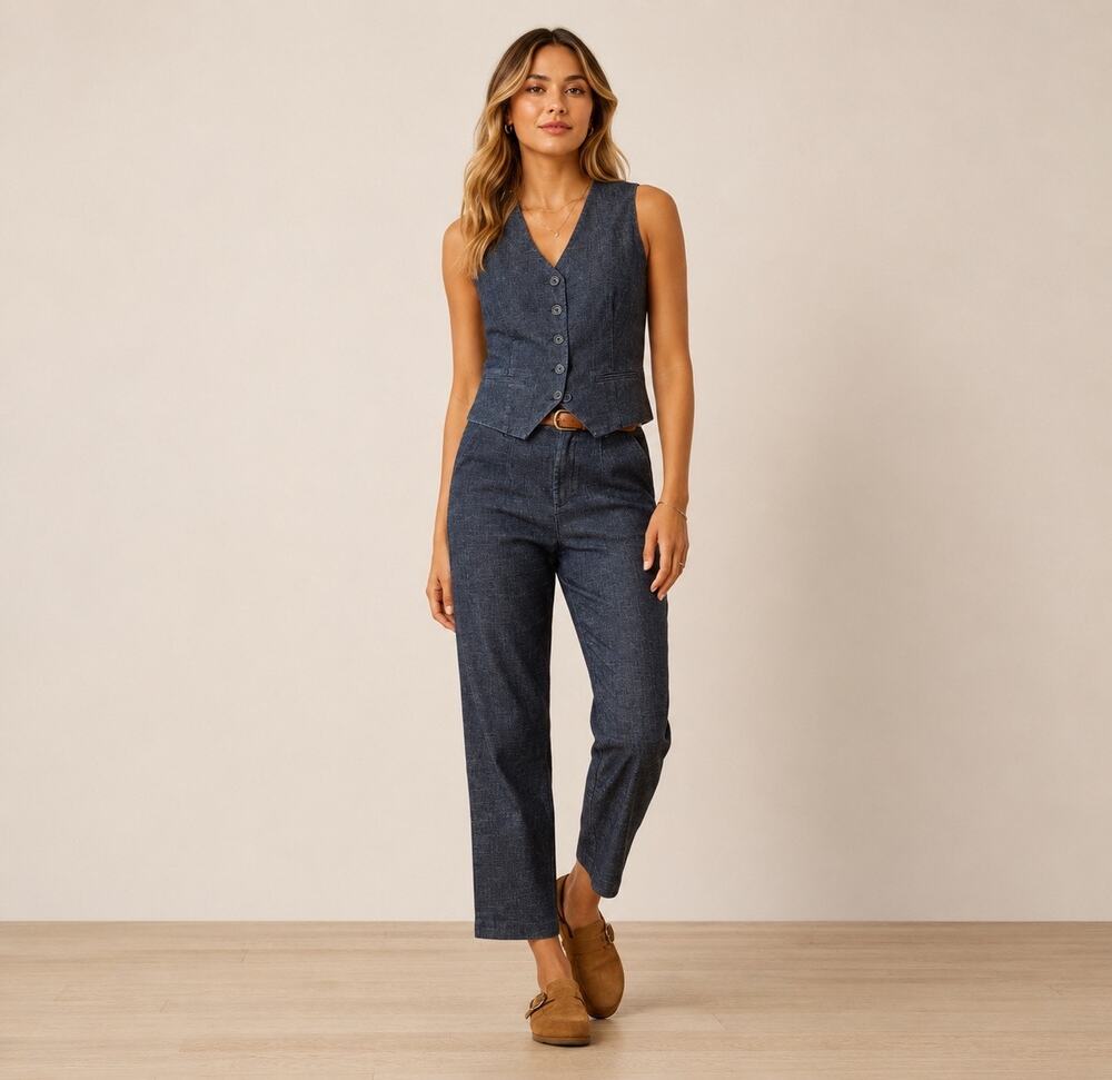 Ariat Countryside Hatfield Denim Pants Rinse High Rise Trouser Western Size 27